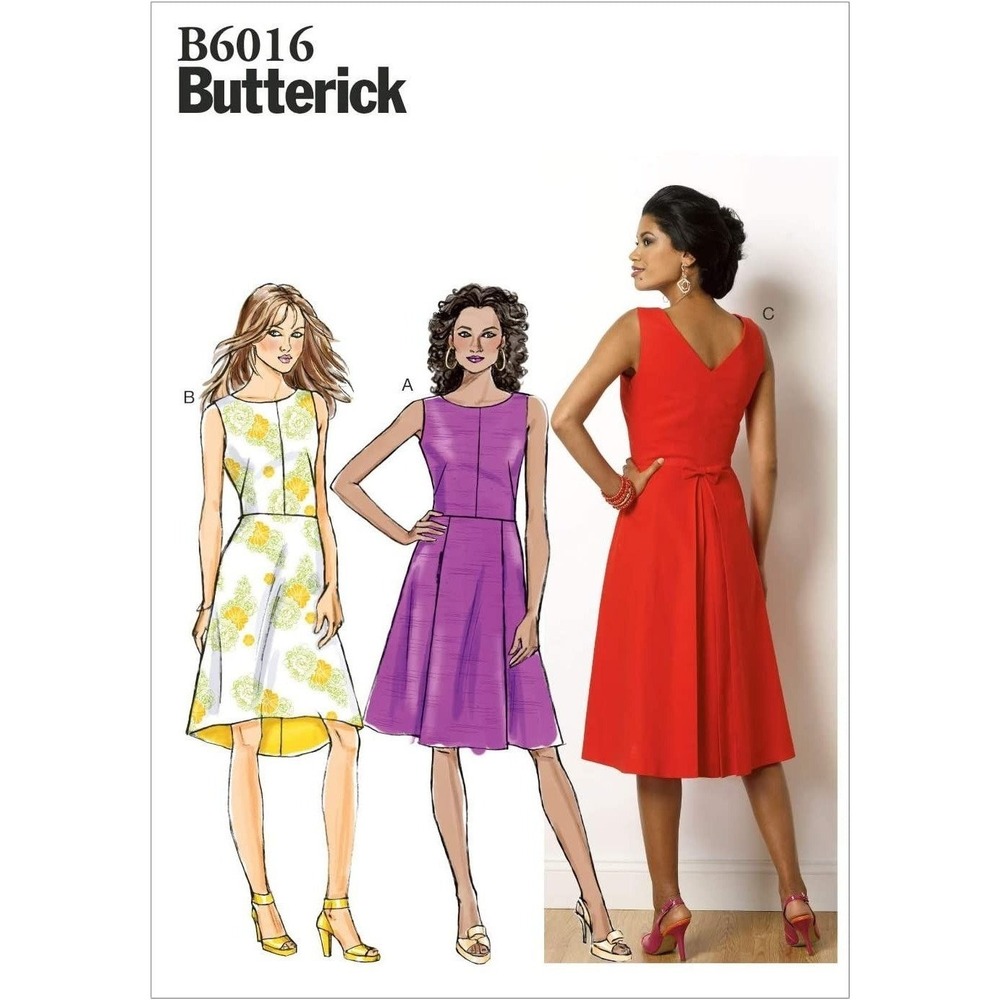 Butterick Sewing Pattern 6016 Dress Misses Size 6-14